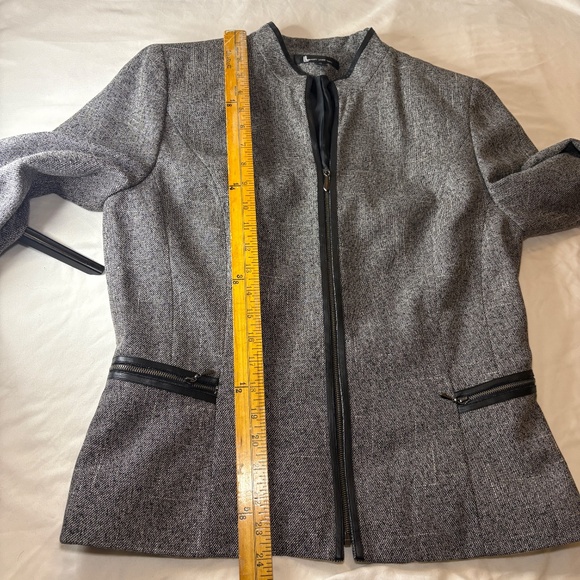 VTG NWT Larry Levine Classics Women's 3pc Blazer Pants Skirt Suit Set Sz 10 B/W - Picture 7 of 15